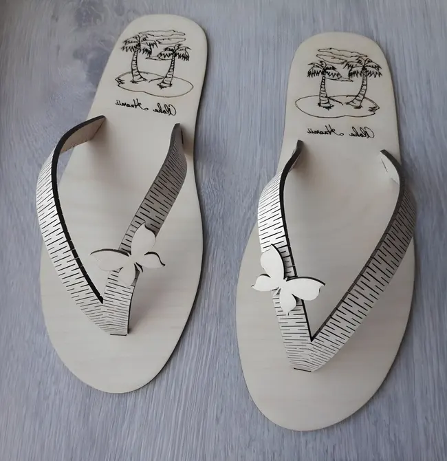 Flip Flops - Free download vector file Laser cut and CNC Cut Wood