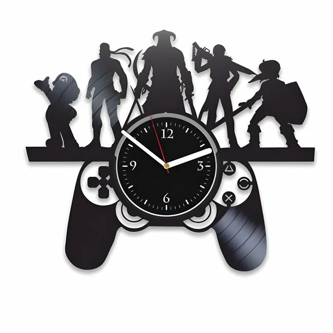 Gamer clock - Free download vector file Laser cut and CNC Cut Wood