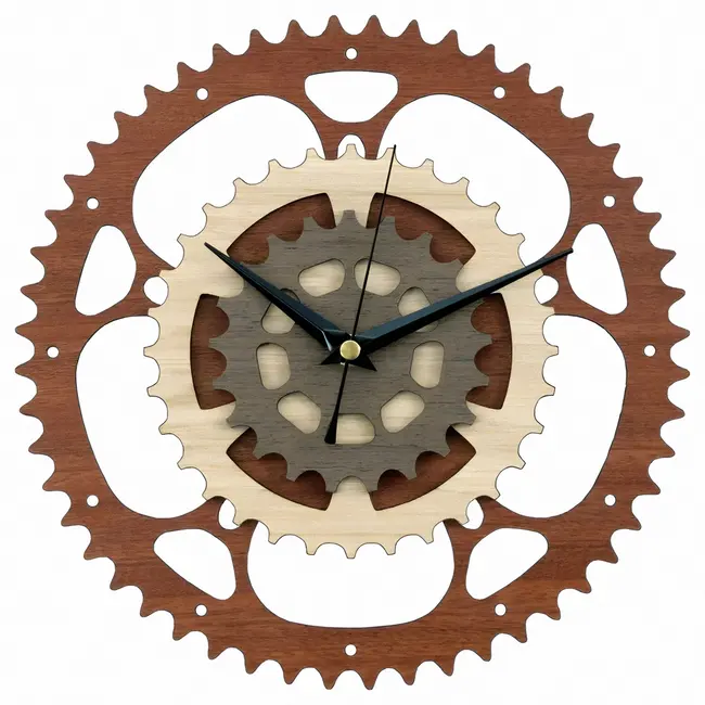 Gear Clock - Free download vector file Laser cut and CNC Cut Wood