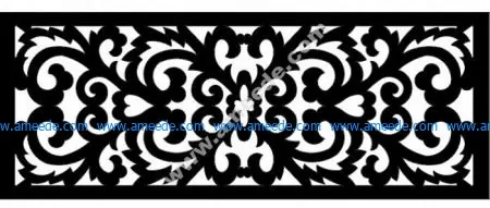 Grille Floral Design Pattern