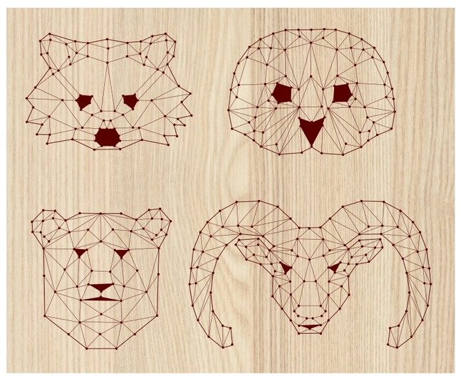 Head of bear, cat, owl E0003548 file cdr and dxf free vector download for print or laser engraving machines