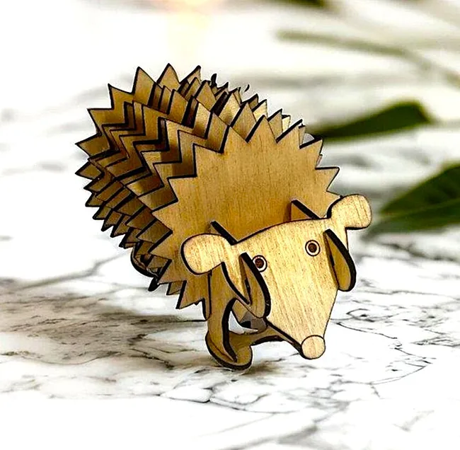 Hedgehog Coasters With Holder E0003152 free download vector files Laser cut and CNC cut wood