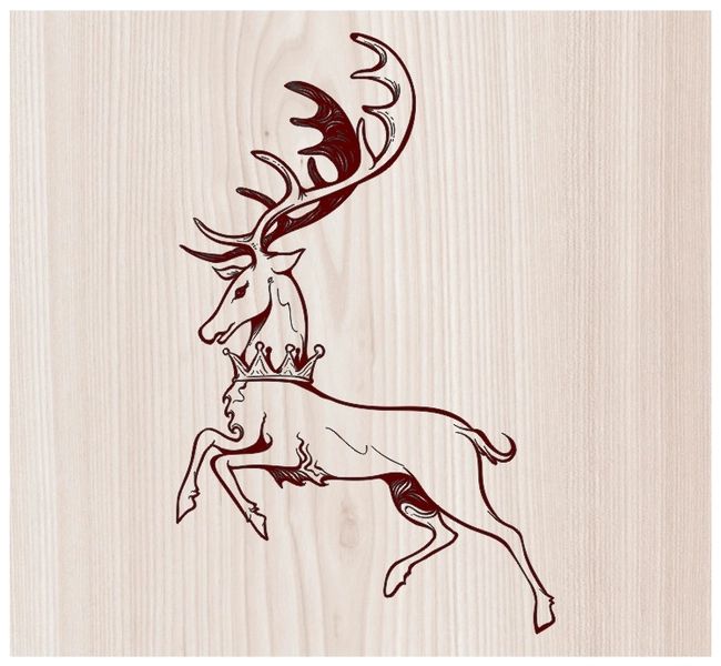 King of reindeer E0003552 file cdr and dxf free vector download for print or laser engraving machines