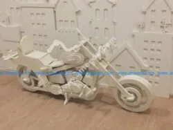 Large model of motorcycle model laser cutting model