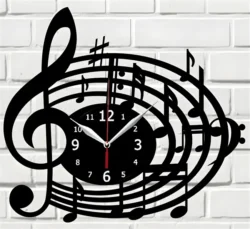 Melody Clock – Free download vector file Laser cut and CNC Cut Wood