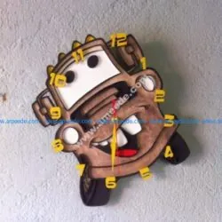 Model of a laser wall clock