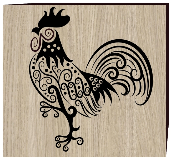 Pattern baby rooster E0003049 file cdr and dxf free vector download for print or laser engraving machines