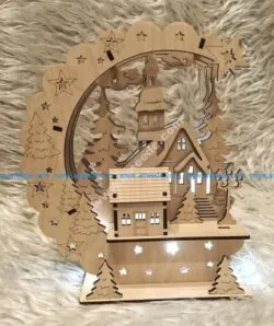 Sample laser cutting decorative table lamp