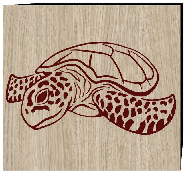 Sea turtle symbol of perseverance E0003192 file cdr and dxf free vector download for print or laser engraving machines