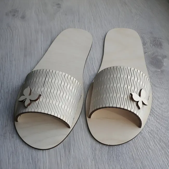 Slippers - Free download vector file Laser cut and CNC Cut Wood