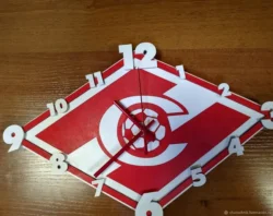 Spartak Clock – Free download vector file Laser cut and CNC Cut Wood