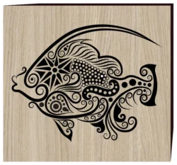 Tilapia pattern E0003050 file cdr and dxf free vector download for print or laser engraving machines