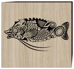 Vector pattern of perch fish E0003052 file cdr and dxf free vector download for print or laser engraving machines