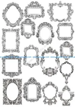 Baroque Floral Frames