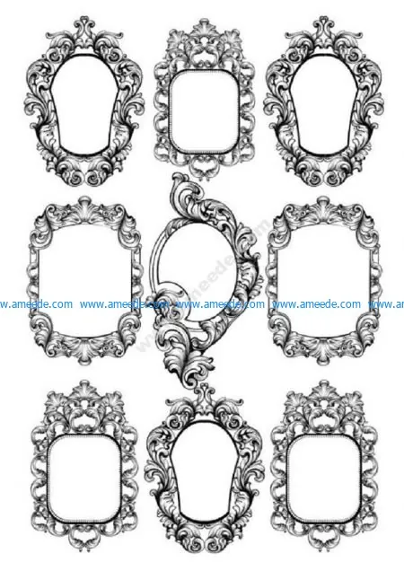 Baroque Frames Free Vector