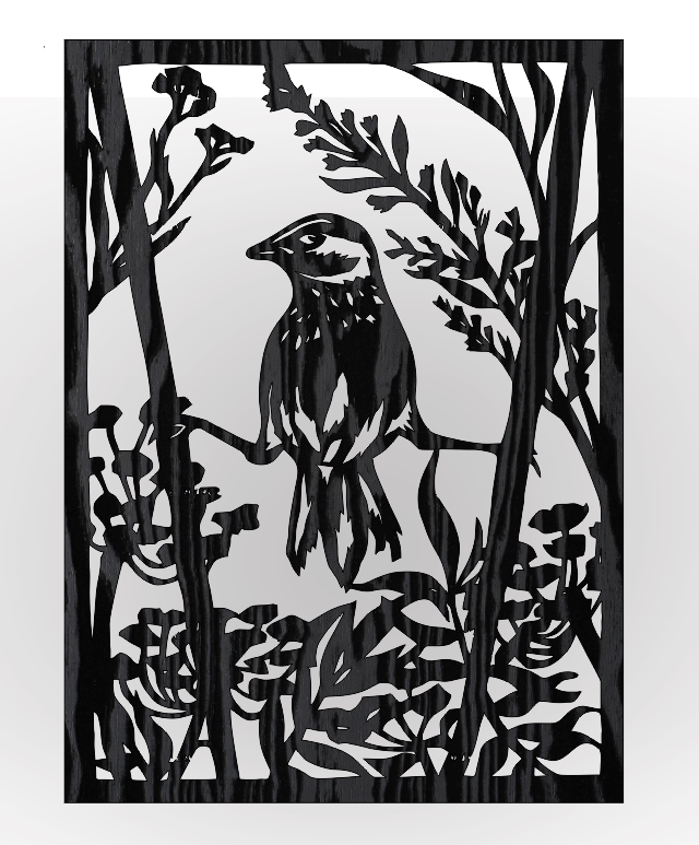 Bird motifs E0004029 file cdr and dxf free vector download for print or laser engraving machines