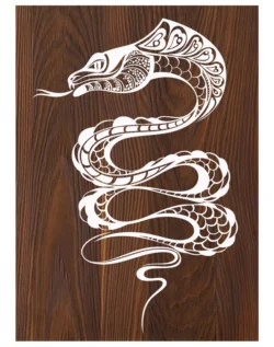 Chinese Snake E0003696 file cdr and dxf free vector download for print or laser engraving machines