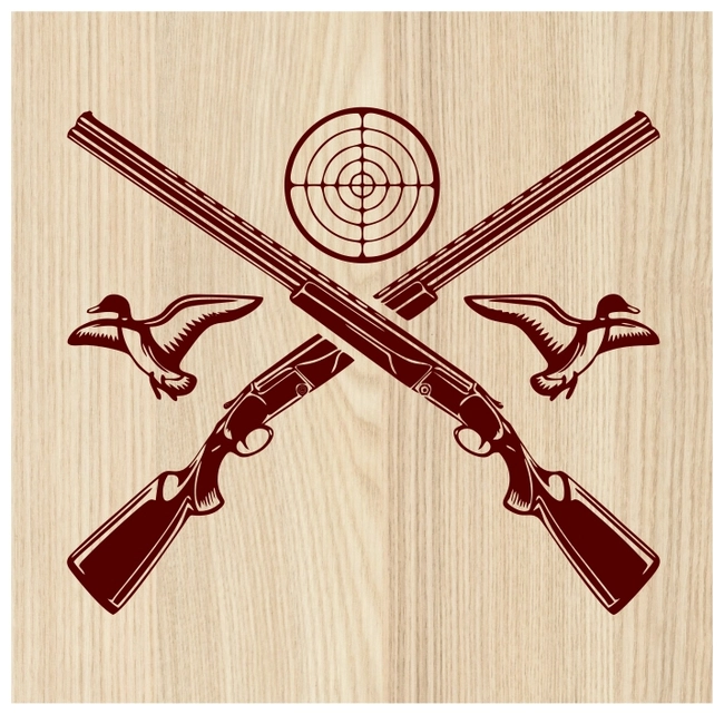 Duck hunting location E0003651 file cdr and dxf free vector download for print or laser engraving machines