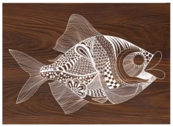 Fish E0003832 file cdr and dxf free vector download for print or laser engraving machines