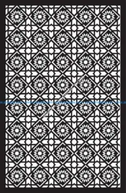 Floral Separator Pattern Template