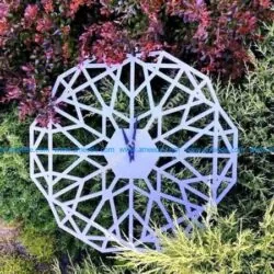 Geometric Clock CNC Template