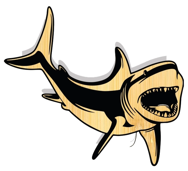 Great white shark in the ocean E0004149 file cdr and dxf free vector download for print or laser engraving machines