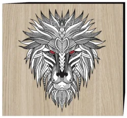 Lion head E0003564 file cdr and dxf free vector download for print or laser engraving machines