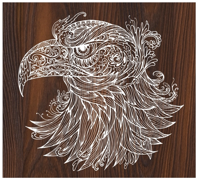 Ornamental Eagle E0004242 file cdr and dxf free vector download for print or laser engraving machines