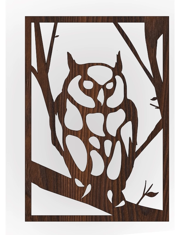 Owl E0004172 file cdr and dxf free vector download for print or laser engraving machines