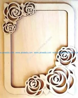 Photo Frame with Roses