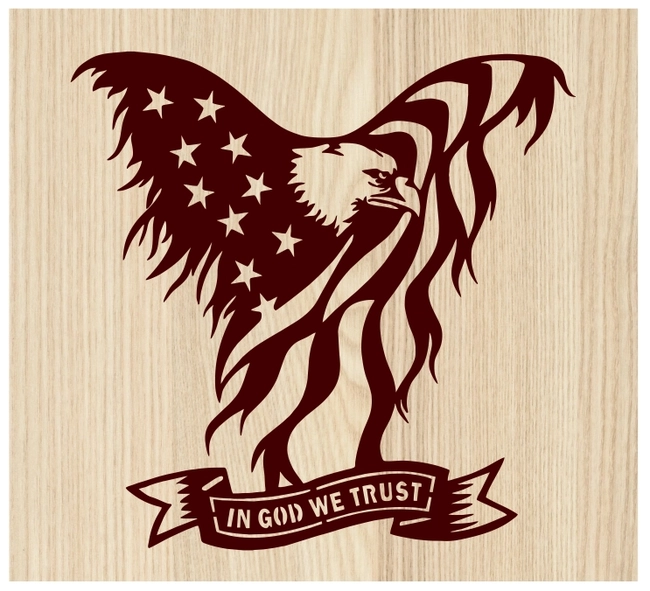 Symbolic eagle of America E0004306 file cdr and dxf free vector download for print or laser engraving machines