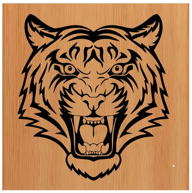 Tiger Head E0003617 file cdr and dxf free vector download for print or laser engraving machines