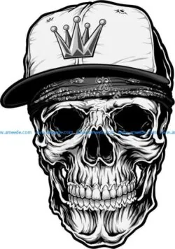 skull with cap