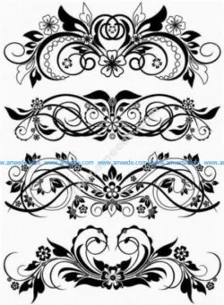 Vector Floral Ornaments