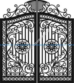 Beautiful iron gate model