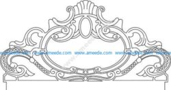 Bedhead carving pattern