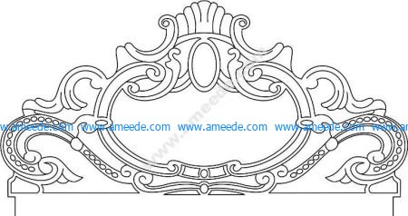 Bedhead carving pattern