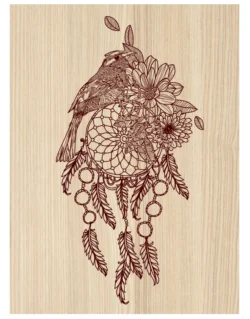 Bird dream catcher E0004482 file cdr and dxf free vector download for print or laser engraving machines