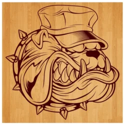 Bulldog E0004506 file cdr and dxf free vector download for print or laser engraving machines