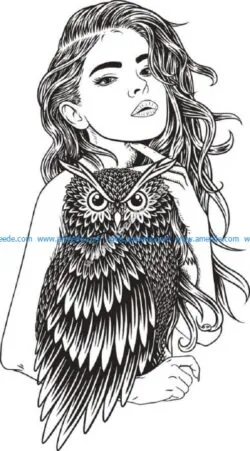 girl with owl