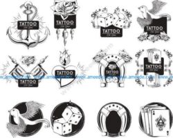 oldscholl tattoo set