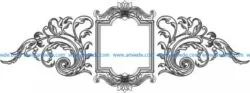 Classic decorative mirror frame