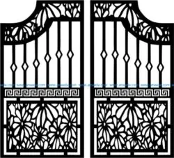 Door design fence gate modern style