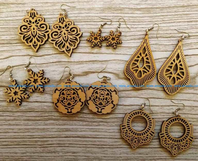 Earrings Template Svg, Laser Cut Jewelry Graphic By Atacanwoodbox ...