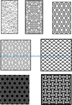 interwoven patterns are included in the partition design