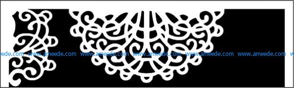 High-grade curtain at the exhibition file cdr and dxf free vector download for Laser cut CNC