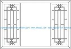 Back door frame partition garden file cdr and dxf free vector download for Laser cut CNC