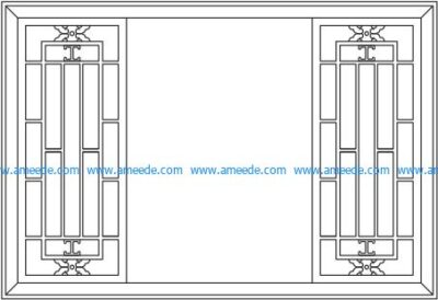 back door frame partition garden file cdr and dxf free vector download for Laser cut CNC