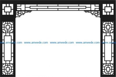 Design of a partition of a church room file cdr and dxf free vector download for Laser cut CNC