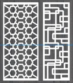 honeycomb partitions and modern meandering roads free vector download for Laser CNC